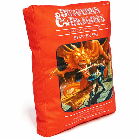Dungeons & Dragons Red Box Shaped Pillow